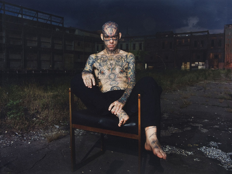 Jeff T. Crisman (American, b. 1952), “Tattoo” Mike Wilson, New York City, 1991, chromogenic print. Acquired with funds provided by the Walter R. Beardsley Endowment for Contemporary Art, 2009.004.008