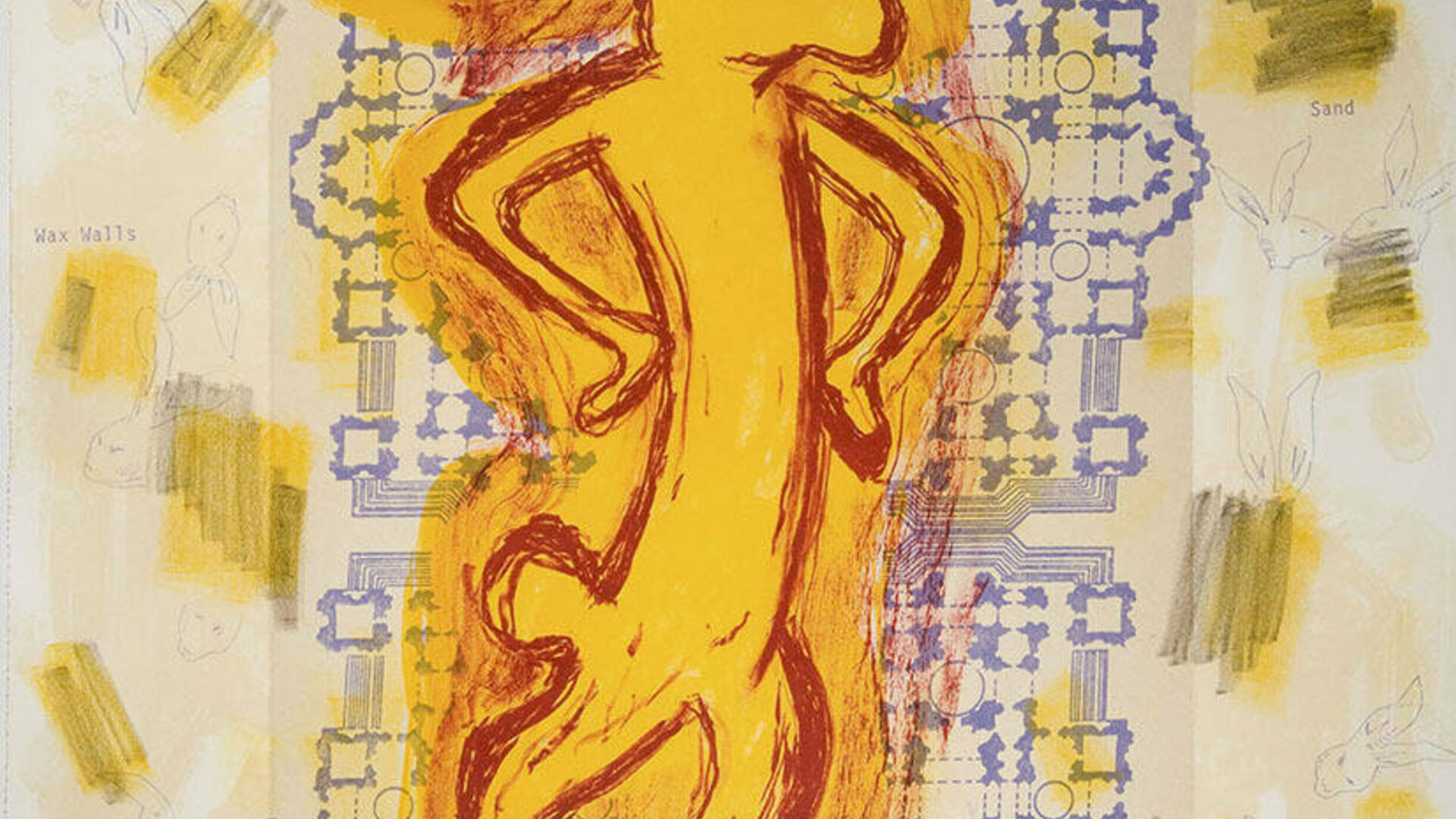 Jaune Quick-to-See Smith (American, b. 1940), Tribe/Community from the Survival Series, 1996, lithograph. Acquired with funds provided by the Humana Foundation Endowment for American Art, 2008.044.003