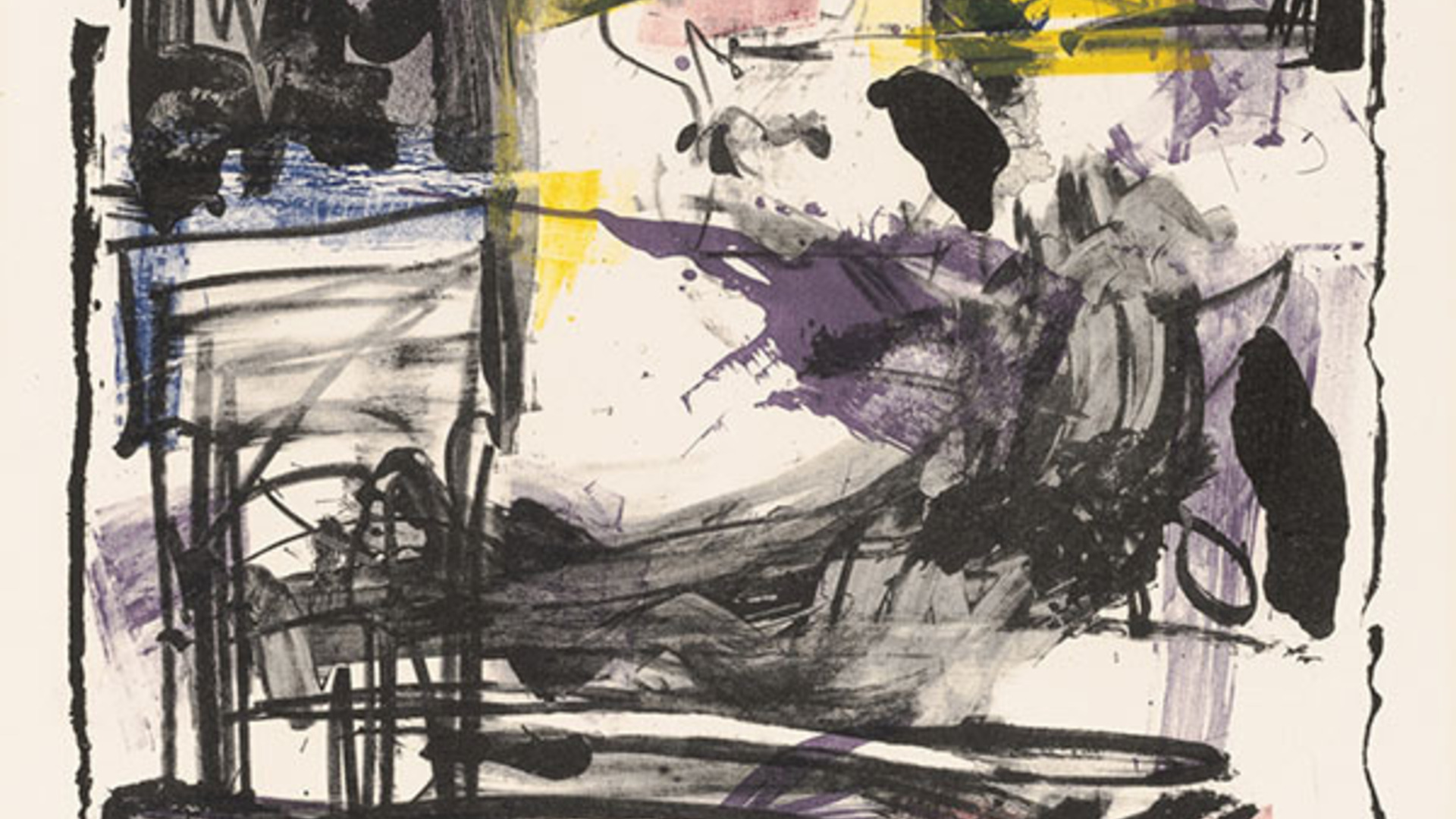 Grace Hartigan (American, 1922–2008), Pallas Athene, 1961, lithograph, 30.13 x 22.25 inches. Acquired with funds from the Humana Foundation Endowment for American Art, 2008.033. Reproduced with the permission of the Grace Hartigan Estate