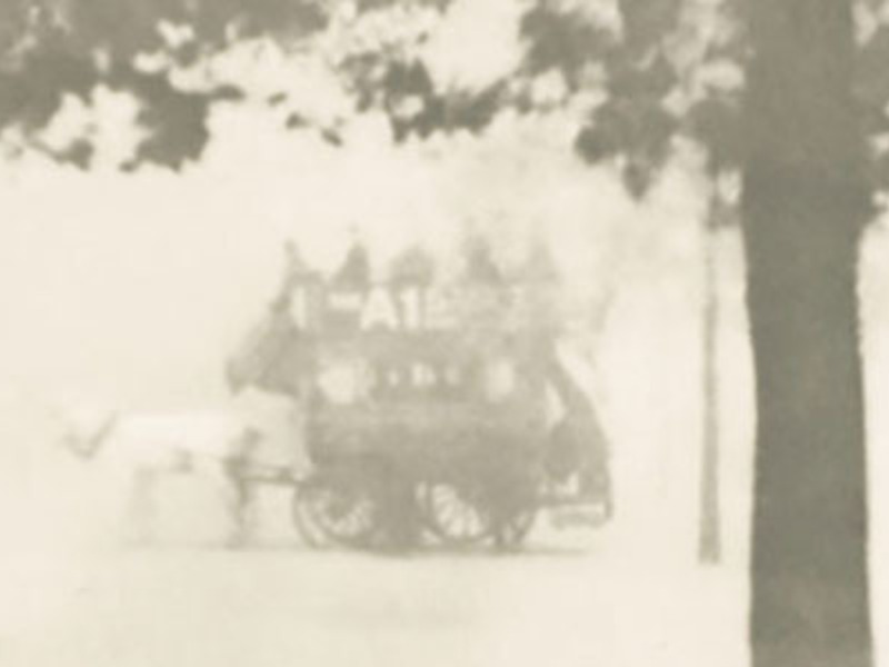 Alvin Langdon Coburn, American, 1882-1966, <em>Hyde Park Corner</em>, about 1905, from London, 1908, photogravure, Snite Museum of Art, Gift of Douglas Barton, Charles Rosenbaum, and Harry Heppenheimer, 1985.073.001