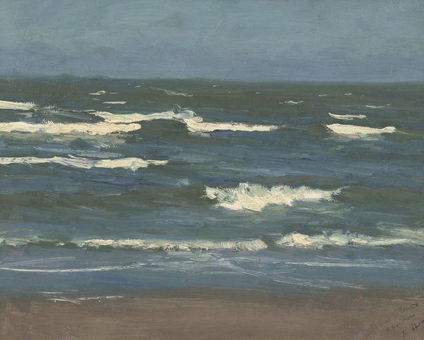 Roderic O'Conor (Irish, 1860–1940), Marine, ca. 1880, oil on canvas, 13 x 16 inches. Gift of Donald and Marilyn Keough Foundation, 2019.001.001