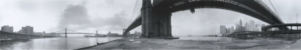 Kenneth Snelson (American, 1927-2016), “Brooklyn Bridge,” 1980. Gelatin Silver Print. Gift of
the Estate of Kenneth Snelson on behalf of Katherine and Andrea Snelson 2021.013.093
