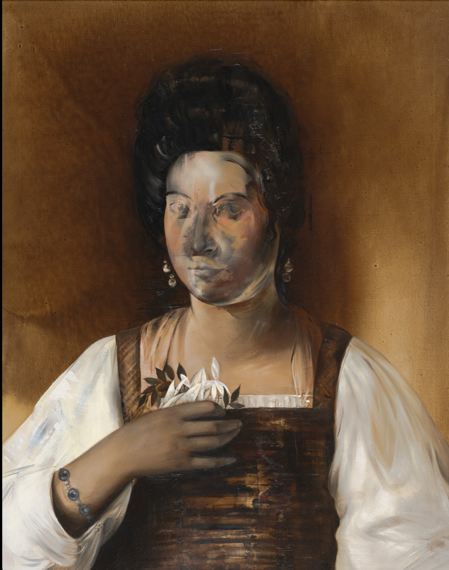 Ewa Juszkiewicz (Polish, b. 1984) Untitled (By Michaelangelo Merisi da Caravaggio), 2021 Oil on canvas 45 7/8 x 35 5/8 in. Kulick Collection 2024.003.010