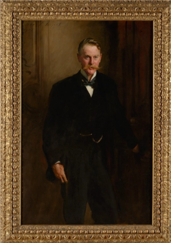 John Singer Sargent (1856–1925) George Frederick McCorquodale,1902  Oil on canvas 58 ¼ x 38 in. Gift of Joe Szymanski in honor of his life-long friend, Andy Musser 2023.020